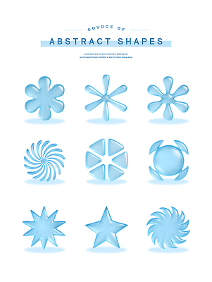 모양 도형 PSD 편집이미지 디자인 별 하늘색 유리 추상 사람없음 그래픽 세트 3D 다양 회오리 투명 오브젝트 기하학 편집3D 자연요소 다수 무늬 재질 파란색 디지털합성 파일형식