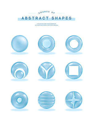 모양 PSD 편집이미지 디자인 하늘색 유리 추상 아이디어 사람없음 그래픽 세트 3D 다양 원형 투명 고리 오브젝트 기하학 편집3D 도형 다수 컨셉 무늬 재질 파란색 디지털합성 파일형식