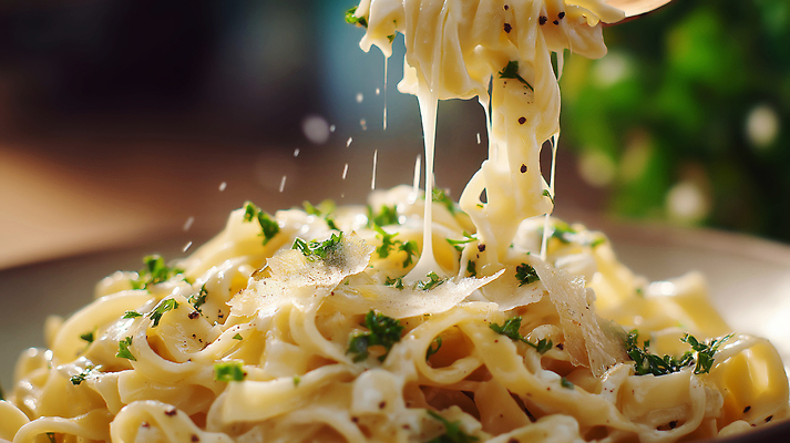 JPG 편집이미지 스파게티 사람없음 레스토랑 이탈리아음식 크림소스 크림파스타 편집실사 AI포토 AI콘텐츠 파스타 서양음식 식당 소스_음식 CG 파일형식