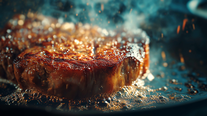 JPG 편집이미지 스테이크 사람없음 레스토랑 굽기 불맛 편집실사 AI포토 AI콘텐츠 서양음식 식당 맛 구이 CG 파일형식