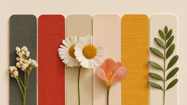 JPG 편집이미지 꽃 종이 잎 사람없음 컬러풀 편집실사 AI포토 AI콘텐츠 식물 컬러 CG 파일형식