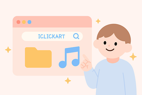 남자 분홍색 음표 일러스트 한명 미소 상반신 반짝임 가리킴 즐거움 파일 온라인 인터넷창 검색창 국내일러스트 AI파일 1 기호 감정 음악 컬러 인터넷 모션 표정 사람 손짓 파일형식 벡터