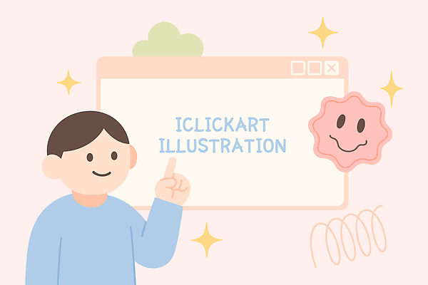 남자 분홍색 일러스트 한명 미소 상반신 반짝임 가리킴 즐거움 온라인 인터넷창 국내일러스트 AI파일 1 감정 컬러 인터넷 모션 표정 사람 손짓 파일형식 벡터