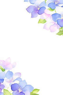 JPG 일러스트 수채화 프레임 사람없음 보라색 화사함 물망초 파스텔톤 카피스페이스 국내일러스트 AI일러스트 AI콘텐츠 꽃 컬러 컨셉 공백 파일형식