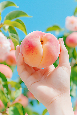 JPG 편집이미지 손 열매 하늘색 자연 하늘 나뭇잎 들기 신체부위 여름 수확 신선 복사꽃 복사나무 천도복숭아 의료성형뷰티 코랄 편집실사 AI포토 AI인물포토 AI콘텐츠 나무 식물 계절 꽃 컬러 잎 농업 모션 사람 파란색 CG 생태계 복숭아 파일형식