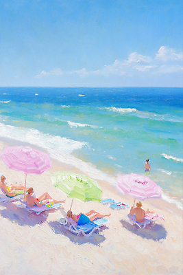 JPG 전신 구름 여자 남자 수영복 파도 여행 일러스트 가족 하늘 휴식 여러명 해변 친구 여름휴가 모래사장 눕기 햇빛 여름풍경 파라솔 그늘 선베드 물거품 해수욕 유화 수평선 국내일러스트 AI일러스트 AI콘텐츠 자연요소 옷 바다 다수 컨셉 의자 관계 모션 휴가 미술 사람 풍경 태양 거품 파일형식 여름_계절