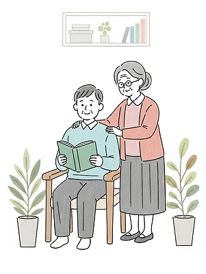 전신 PSD 여자 할아버지 노년 남자 행복 화분 할머니 잎 의자 일러스트 가정 선반 따뜻함 사랑 가족애 서기 미소 들기 앉기 두명 책 실버라이프 부모 독서 노부부 마사지 풀 보관함 동반자 조부모 안경낌 국내일러스트 식물 라이프스타일 부부 감정 안경 가구 가족 모션 표정 사람 성인 파일형식