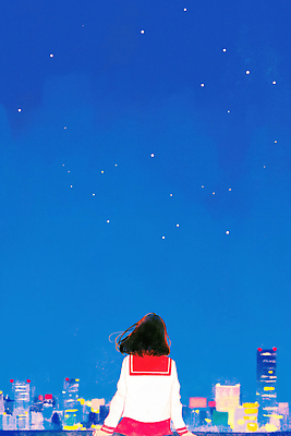JPG 전신 여학생 여자 교복 별 야경 일러스트 밤하늘 하늘 한명 앉기 상반신 건물 파란색 고요 여름풍경 새벽 감상 자유 도시 저녁 옥상 감성 빌딩숲 여름밤 손짚기 차분 국내일러스트 AI일러스트 AI콘텐츠 자연요소 1 학생 건축물 옷 컬러 컨셉 모션 사람 풍경 손짓 빌딩 여름 야간 파일형식 여름_계절 풍경_경치