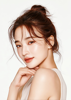 JPG 모델 편집이미지 여자 얼굴 한명 미소 상반신 성인 뷰티 매력적 우아함 피부 뷰티풀 의료성형뷰티 성인여자한명만 편집실사 AI인물포토 AI콘텐츠 1 컨셉 표정 사람 신체부위 CG 여자한명만 성인여자만 파일형식 AI포토