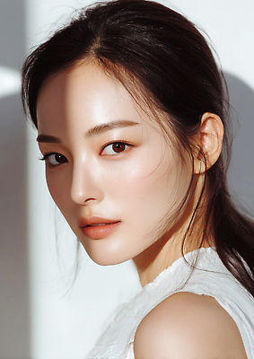 JPG 모델 편집이미지 여자 얼굴 한명 미소 성인 빛 뷰티 매력적 분위기 우아함 피부 뷰티풀 의료성형뷰티 성인여자한명만 세련 편집실사 AI인물포토 AI콘텐츠 1 컨셉 표정 사람 신체부위 CG 여자한명만 성인여자만 파일형식 AI포토