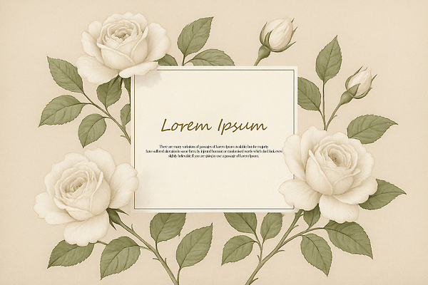 PSD 편집이미지 꽃 잎 사람없음 장미 빈티지 우아함 꽃봉오리 화사함 베이지색 뷰티풀 카피스페이스 이미지편집 카드프레임 식물 컬러 컨셉 프레임 공백 파일형식