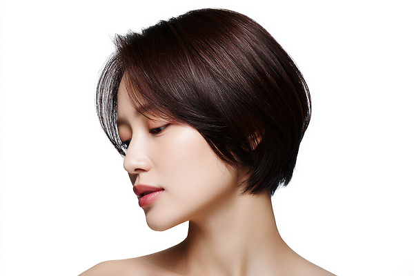 JPG 모델 편집이미지 여자 패션 얼굴 짧은머리 한명 성인 뷰티 우아함 이발 뷰티풀 의료성형뷰티 성인여자한명만 편집실사 AI인물포토 AI콘텐츠 1 헤어스타일 컨셉 사람 신체부위 CG 여자한명만 성인여자만 파일형식 AI포토