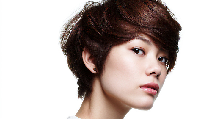 JPG 편집이미지 응시 여자 패션 얼굴 짧은머리 한명 성인 뷰티 자신감 이발 뷰티풀 의료성형뷰티 성인여자한명만 세련 편집실사 AI인물포토 AI콘텐츠 1 헤어스타일 시선 감정 사람 신체부위 CG 여자한명만 성인여자만 파일형식 AI포토