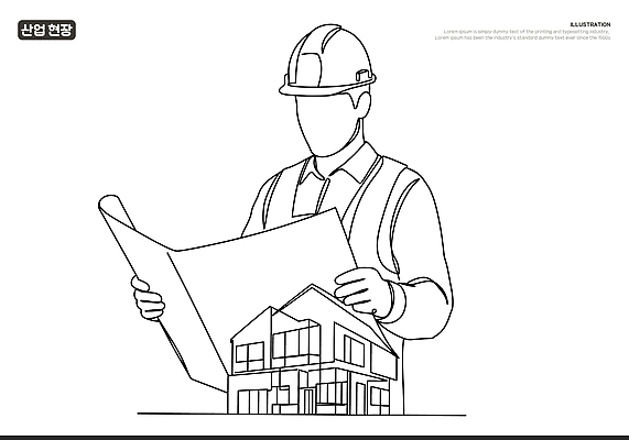 남자 라인일러스트 일러스트 설계 노동자 작업복 공사 한명 들기 안전 상반신 건물 설계도 안전모 라인아트 건축모형 산업현장 국내일러스트 AI파일 직업 1 건축물 옷 산업 선 컨셉 모션 건설업 사람 모형 헬멧 안전장비 파일형식 벡터