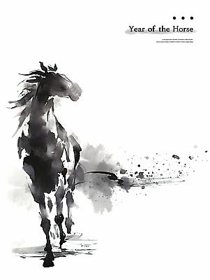 PSD 전통 예술 일러스트 자연 흑백 수묵화 사람없음 검은색 표현 말_동물 우아함 그림 말띠 한국화 국내일러스트 병오년 컬러 컨셉 포유류 촬영기법 미술 십이지신 동양화 생태계 파일형식 2026년