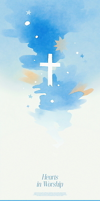 PSD 디자인 기독교 백그라운드 십자가 일러스트 사람없음 파란색 기도 마음 표현 예배 감성 국내일러스트 종교 컬러 컨셉 파일형식