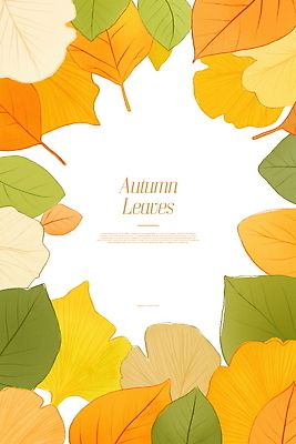 PSD 디자인 감정 예술 단풍 낙엽 일러스트 자연 나뭇잎 프레임 사람없음 가을 분위기 카피스페이스 국내일러스트 계절 컨셉 잎 공백 생태계 파일형식