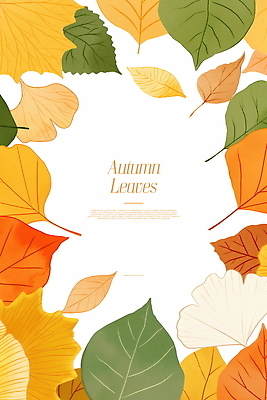 PSD 디자인 예술 백그라운드 단풍 낙엽 일러스트 자연 프레임 따뜻함 사람없음 가을 분위기 편안함 카피스페이스 국내일러스트 계절 컨셉 잎 공백 감각 생태계 파일형식