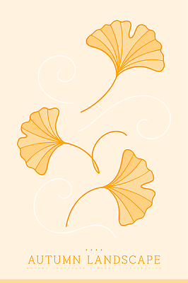 디자인 낙엽 라인일러스트 일러스트 자연 바람 사람없음 노란색 평화 가을 떨어짐 라인아트 은행잎 부드러움 국내일러스트 AI파일 자연요소 계절 선 컬러 컨셉 잎 날씨 감각 생태계 파일형식 벡터