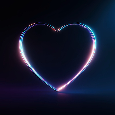 JPG 모양 편집이미지 기호 디자인 예술 선 조명 형상 사랑 사람없음 그래픽 빛 컬러풀 검은색 분위기 장면 뷰티풀 하트프레임 네온아트 편집실사 AI컴퓨터그래픽 AI콘텐츠 문자 감정 컬러 컨셉 프레임 하트 CG 네온 파일형식