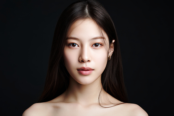 JPG 모델 편집이미지 시선 여자 얼굴 한명 미소 상반신 성인 검은색 촬영 뷰티풀 프로필 의료성형뷰티 스타일 성인여자한명만 편집실사 AI인물포토 AI콘텐츠 1 컬러 표정 사람 신체부위 CG 여자한명만 성인여자만 파일형식 AI포토