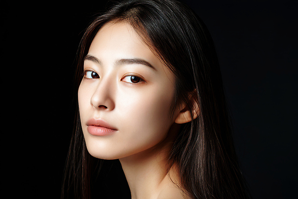 JPG 모델 편집이미지 여자 얼굴 포즈 한명 미소 상반신 성인 뷰티 검은색 촬영 매력적 표현 우아함 피부 뷰티풀 프로필 의료성형뷰티 스타일 성인여자한명만 편집실사 AI인물포토 AI콘텐츠 1 컬러 컨셉 표정 사람 신체부위 CG 여자한명만 성인여자만 파일형식 AI포토