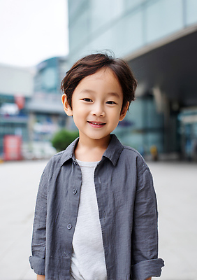 JPG 편집이미지 남자 행복 어린이 모션 한명 미소 웃음 소년 건물 걷기 도시 도심 즐거움 모던 광장 의료성형뷰티 소년한명만 편집실사 AI인물포토 AI콘텐츠 1 건축물 감정 표정 사람 CG 남자한명만 소년만 파일형식 AI포토