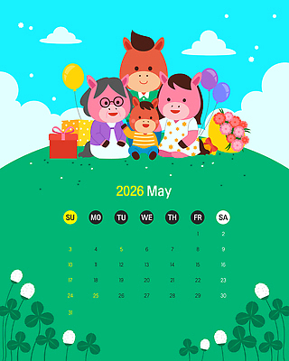 구름 행복 리본 할머니 어린이 꽃다발 일러스트 가족 하늘 새해 밝음 미소 앉기 사람없음 초록색 선물상자 귀여움 봄 달력 축하 잡기 무릎꿇기 편안함 어린이날 언덕 즐거움 손인사 가정의달 풍선 세잎클로버 토끼풀꽃 안경낌 국내일러스트 병오년 붉은말 붉은말캐릭터 AI파일 자연요소 식물 계절 여자 기념일 노년 꽃 감정 안경 컬러 컨셉 관계 모션 표정 선물 사람 상자 인사 말_동물 감각 클로버 토끼풀 5월 말캐릭터 파일형식 벡터 2026년