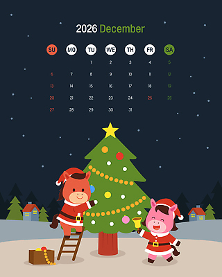 나무 행복 겨울 일러스트 사다리 산타모자 산타옷 새해 주택 매달리기 미소 웃음 들기 사람없음 야외 상자 크리스마스트리 산타클로스 귀여움 검은색 달력 종 야간 12월 즐거움 흔들림 별장식 알전구 눈내림 오너먼트 국내일러스트 병오년 붉은말 붉은말캐릭터 AI파일 자연요소 식물 모자_잡화 옷 계절 감정 별 컬러 컨셉 크리스마스장식 크리스마스 전구 모션 눈_날씨 표정 건물 장식 도구 말_동물 날짜 말캐릭터 파일형식 벡터 2026년