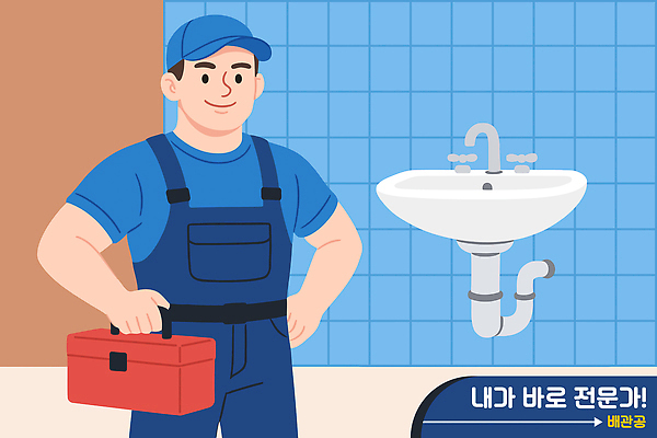 남자 허리손 일러스트 기술 작업복 한명 파란색 도구 작업 수리 전문직 공구함 세면대 화장실 파이프 배관공 시공 캡모자 국내일러스트 AI파일 직업 모자_잡화 1 옷 컬러 포즈 사람 공구 파일형식 벡터