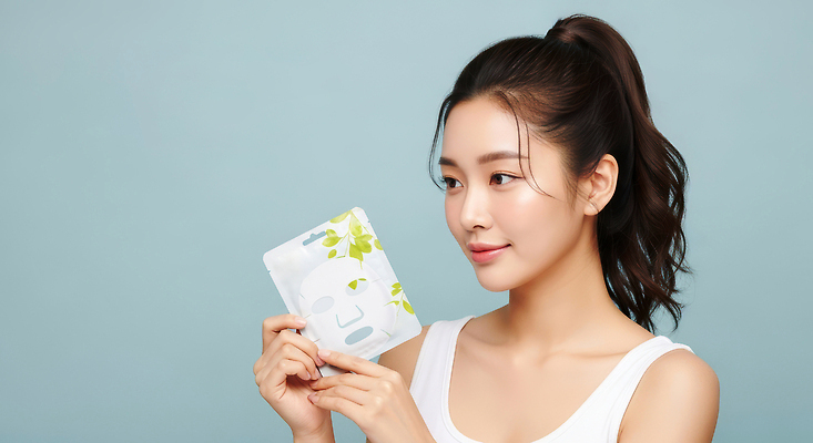 JPG 편집이미지 여자 하늘색 관리 한명 상반신 성인 화장품 촉촉함 피부 피부관리 스킨케어 마스크팩 의료성형뷰티 성인여자한명만 편집실사 AI인물포토 AI콘텐츠 1 사람 신체부위 파란색 뷰티 젖음 CG 팩 여자한명만 성인여자만 파일형식 AI포토