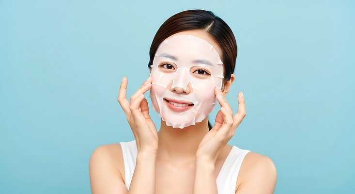 JPG 편집이미지 여자 하늘색 한명 상반신 성인 촉촉함 피부 미인 즐거움 피부관리 힐링 스킨케어 마스크팩 의료성형뷰티 성인여자한명만 편집실사 AI인물포토 AI콘텐츠 1 감정 사람 신체부위 파란색 뷰티 젖음 CG 팩 여자한명만 성인여자만 파일형식 AI포토