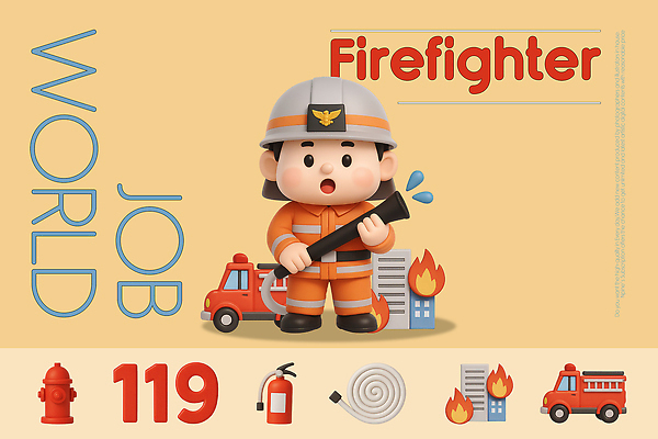 PSD 편집이미지 남자 불 3D캐릭터 직업캐릭터 한명 안전 건물 노란색 3D 장비 응급 구출 소방관 화재 소방차 소화기 소화전 119 소방대 소방호스 엘리먼트 편집3D 자연요소 직업 캐릭터 1 건축물 컬러 자동차 사람 긴급 도움 안전장비 구조원 소방 사건 디지털합성 호스 전화번호 파일형식