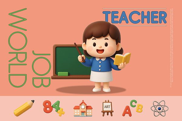 PSD 편집이미지 알파벳 여자 과학 교실 학교 3D캐릭터 직업캐릭터 한명 책 학습 연필 3D 교사 칠판 덧셈 이젤 엘리먼트 코랄배경 편집3D 직업 캐릭터 1 영어 교육 백그라운드 학용품 사람 필기구 미술도구 수학 디지털합성 파일형식 코랄