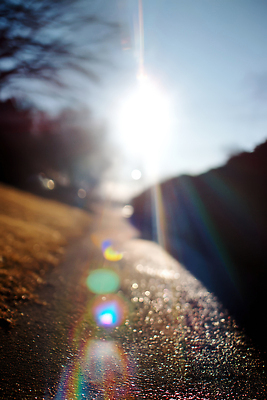 JPG 편집이미지 길 여유 하늘 거리 따뜻함 풍경 사람없음 빛 반짝임 햇빛 태양 광선 보케 눈부심 편집실사 AI포토 AI콘텐츠 자연요소 감정 모션 CG 파일형식