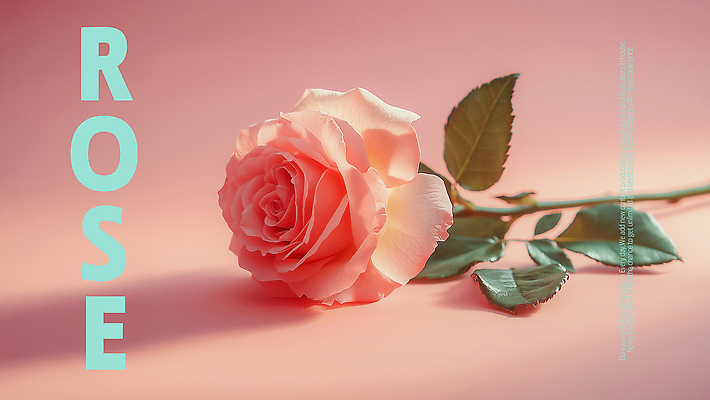 PSD 편집이미지 꽃잎 포스터 분홍색 잎 사람없음 장미 화려 이미지편집 식물 꽃 컬러 컨셉 파일형식