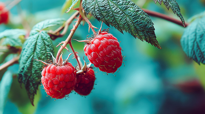 JPG 편집이미지 열매 잎 사람없음 농작물 신선 산딸기 청록색 편집실사 AI포토 AI콘텐츠 식물 컬러 농업 과일 CG 파일형식