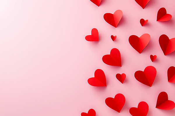 JPG 편집이미지 기념일 행복 종이 분홍색 사랑 사람없음 로맨틱 하트 편집실사 AI포토 AI콘텐츠 모양 감정 컬러 컨셉 이벤트 CG 파일형식