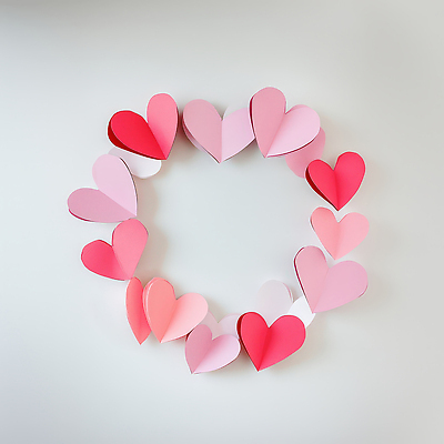 JPG 편집이미지 기념일 종이 분홍색 프레임 따뜻함 사랑 이벤트 사람없음 하트 원형 배열 편집실사 AI포토 AI콘텐츠 모양 도형 감정 컬러 CG 파일형식