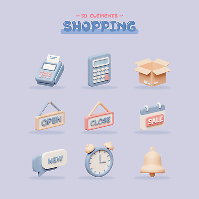 PSD 아이콘 말풍선 사람없음 쇼핑 3D아이콘 3D 세일 팻말 계산기 자명종 달력 종 오픈 알림 오브젝트 영수증 택배상자 신상품 엘리먼트 카드단말기 클로즈 편집3D 시계 문구용품 프레임 금융 상자 장비 알람 상품 디지털합성 택배 단말기 파일형식