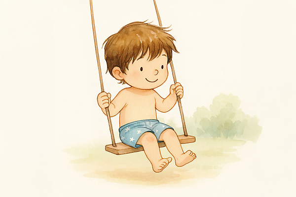 전신 PSD 남자 행복 어린이 일러스트 바람 한명 미소 웃음 여름 놀이기구 놀이터 즐거움 그네타기 국내일러스트 자연요소 1 계절 감정 놀이 날씨 표정 사람 그네 파일형식
