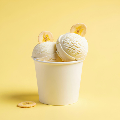 JPG 편집이미지 바나나 사람없음 컵 노란색 달콤 맛 차가움 건과일 바나나아이스크림 편집실사 AI포토 AI콘텐츠 식기 컬러 컨셉 과일 아이스크림 건조 CG 파일형식