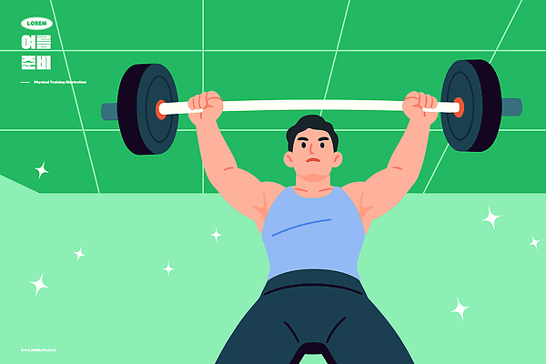 남자 일러스트 근육 한명 운동복 운동 운동기구 힘 헬스장 역기 국내일러스트 AI파일 1 옷 건강 사람 헬스 파일형식 벡터