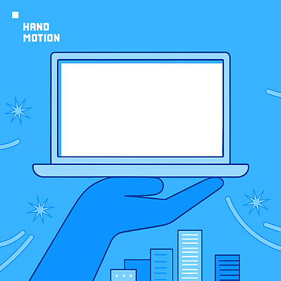 손 일러스트 기술 들기 신체부위 파란색 노트북 디지털 도시 국내일러스트 AI파일 컬러 모션 사람 전자제품 파일형식 벡터