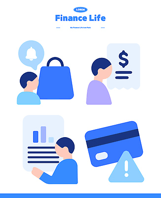 남자 일러스트 통계 관리 경고 상반신 세명 금융 파란색 쇼핑 종 신용카드 소비 계획 알림 분석 영수증 재정 얼굴없음 국내일러스트 AI파일 컬러 컨셉 사람 경제 파일형식 벡터