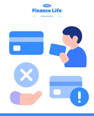 손 남자 일러스트 관리 경고 한명 들기 상반신 신체부위 금융 파란색 절약 신용카드 소비 계획 결제 재정 얼굴없음 국내일러스트 AI파일 1 컬러 컨셉 모션 사람 경제 파일형식 벡터