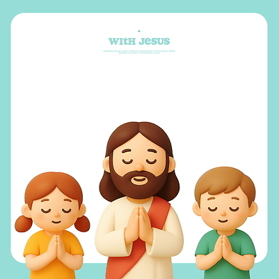 PSD 편집이미지 여자 남자 행복 기독교 어린이 상반신 세명 3D 평화 믿음 눈감음 천주교 기도 예수 손모으기 편집3D 감정 종교 컨셉 모션 사람 손짓 신_종교 디지털합성 파일형식
