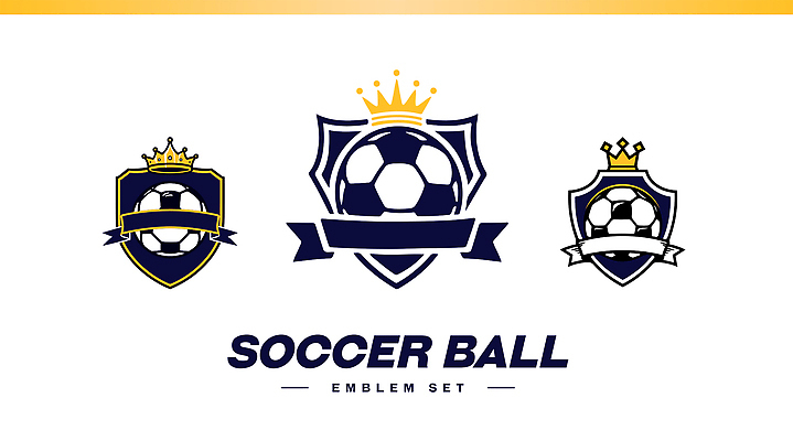 스포츠 일러스트 축구공 왕관 사람없음 세트 축구 심볼 국내일러스트 AI파일 공 축구용품 구기 파일형식 벡터