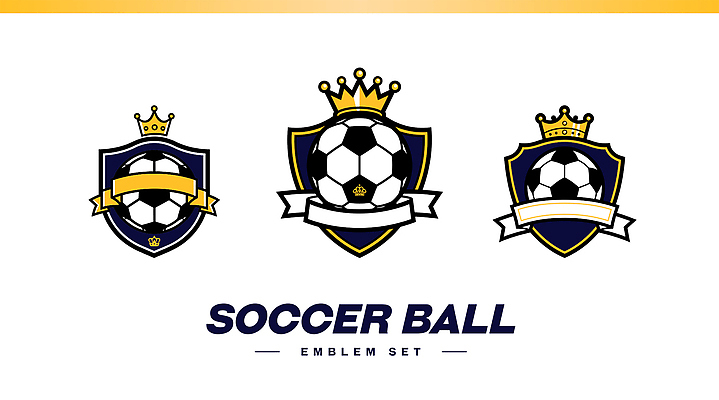 스포츠 일러스트 축구공 왕관 사람없음 세트 축구 심볼 국내일러스트 AI파일 공 축구용품 구기 파일형식 벡터