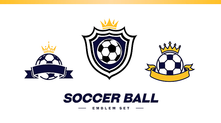 스포츠 일러스트 축구공 왕관 사람없음 세트 축구 심볼 국내일러스트 AI파일 공 축구용품 구기 파일형식 벡터
